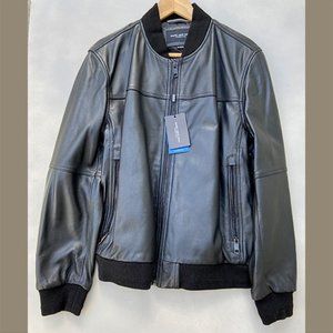 NWT, ANDREW MARC Summit Leather Bomber Jacket